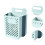 1Pc Blue Plastic Home Storage Basket Wall-Mounted Foldable Organizer 5