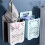 1Pc Blue Plastic Home Storage Basket Wall-Mounted Foldable Organizer 7