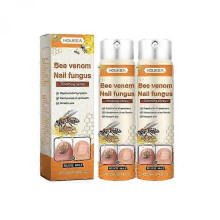 (2PCS)1-5x Bee Venom Nail Repair Serum, Nail Care Solution, Natural Bee Venom Nail Care Spray, Ingrown Toenail Care Spray