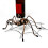 1Pc Spider Design Iron Wine Rack For Home Restaurant 4