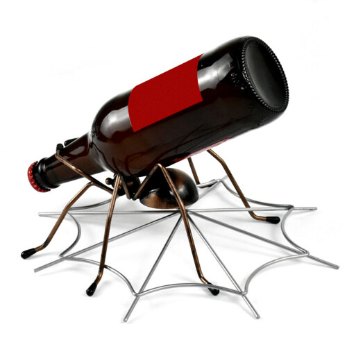 1Pc Spider Design Iron Wine Rack For Home Restaurant 1