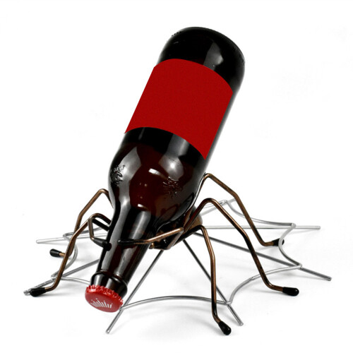 1Pc Spider Design Iron Wine Rack For Home Restaurant 2