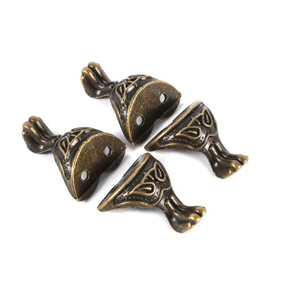 4Pcs Brass Corner Protector With Screws For Furniture Cabinet 3352054234564