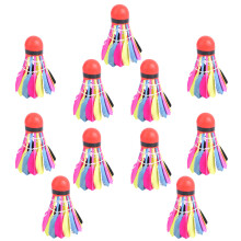 11Pièces Volants Badminton Nylon Couleurs Vives Pour Famille Amateurs
