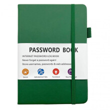 (green) Compact Password Keepers Journal Portable Multi-Purpose Planner Thoughtful Gift for Loved Ones