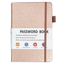 (Rose Gold) Compact Password Keepers Journal Portable Multi-Purpose Planner Thoughtful Gift for Loved Ones