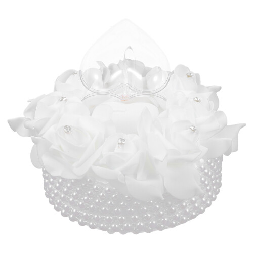 European Cake Shaped Rose Style Wedding Ring Box 2