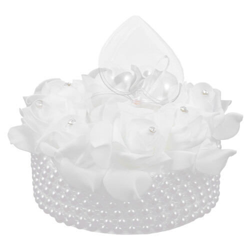 European Cake Shaped Rose Style Wedding Ring Box 1