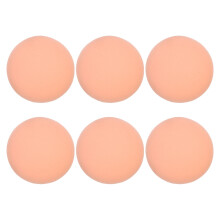 6Pcs Small Khaki Makeup Sponges High Elastic PU Foundation Powder Puff