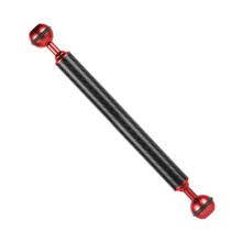 1inch Dual Ball Head Extension Arm D20mm 5-12-Inch Buoyancy Pole Mount Compatible With GoPro Action Cam 9-Inch Red
