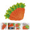 8Pcs Easter Carrot Felt Cutlery Holder Bag Tableware Decorations 10