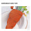 8Pcs Easter Carrot Felt Cutlery Holder Bag Tableware Decorations 7