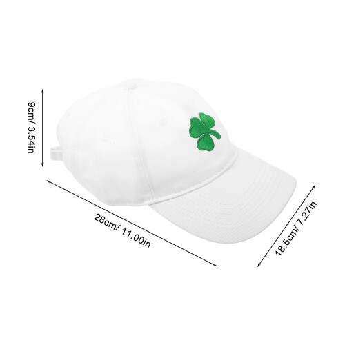 St Patrick's Day Adjustable Embroidered Shamrock Baseball Cap 1