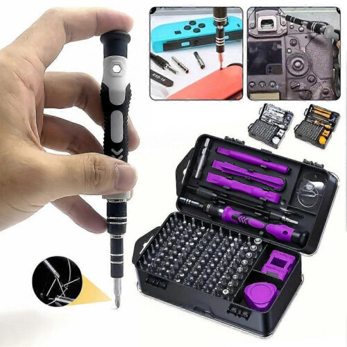 (Cross) 115 In 1 Precision-Screwdriver Set Electronics Repair Kit Versatile Magnetic Bit Set for Professional Electronics Workshop 1
