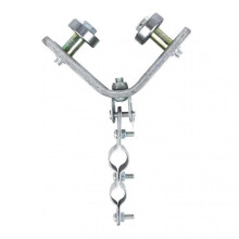 (B) Cranes Bearing Wheel Stainless Steel Dual Bearing Pulleys for Angle Iron Track 40/50 Triangles Steel/Angle Iron Cable Pulleys