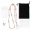 Retractable Badge Holder With ID Card Set Beaded Lanyard 11