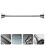 1 Pc Telescopic Tower Rail Waterproof Shower Curtain Rod Silver 6