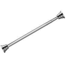 1 Pc Telescopic Tower Rail Waterproof Shower Curtain Rod Silver