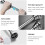 1 Pc Telescopic Tower Rail Waterproof Shower Curtain Rod Silver 9