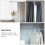 1 Pc Telescopic Tower Rail Waterproof Shower Curtain Rod Silver 10