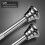 1 Pc Telescopic Tower Rail Waterproof Shower Curtain Rod Silver 11