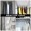 1 Pc Telescopic Tower Rail Waterproof Shower Curtain Rod Silver 8
