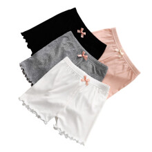 4pcs Safety Pants Bow Summer Thin Pants Anti-Emptied Shorts For Kids