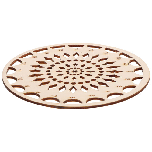 1Pc Wooden Embroidery Floss Organizer Threading Plate