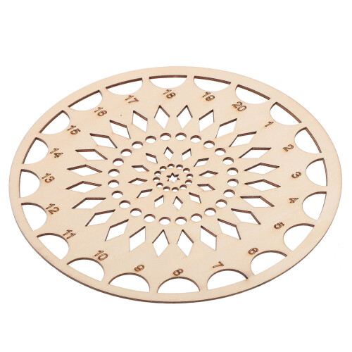 1Pc Wooden Embroidery Floss Organizer Threading Plate 2