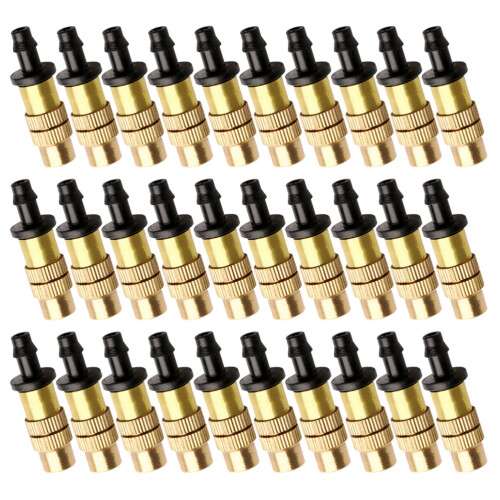 50pcs copper adjustable spray nozzle for garden irrigation watering