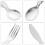 1 Set Stainless Steel Folding Utensil With Storage Bag 7