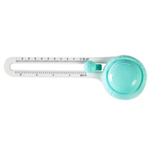Round Paper Cutter With 360 Degree Rotation Adjustable Slide Scale Turquoise Circular Cutter For Round Box Cut