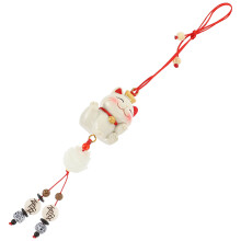 Car Interior Cat Pendant Rearview Mirror Hanging Ornament