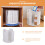 Tabletop Paper Cups Rack Disposable Cup Dispenser Organizer For Home 8