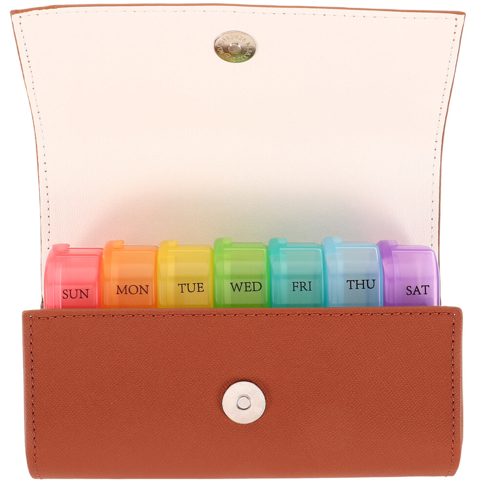 Ohphcall One Set Weekly Reusable Medicine Organizer With Bag