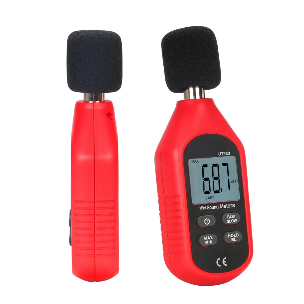Noise Decibel Meter Handheld Sound Level Meter With Lcd Backlit 30-130 Db Range Data Hold Max Min Fast/Slow 9016109270627