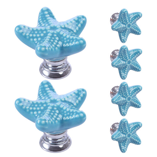 6Pcs Drawer Knobs For Dresser Cabinet Coastal Decor