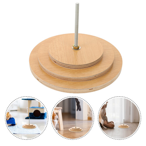 Cat Shelf Replacement Scratching Post Disc Wooden Board Accessory 2