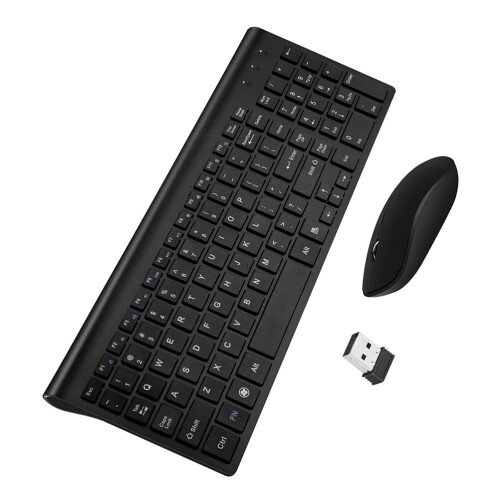 1 Set Wireless Keyboard Mouse Combo 2.4ghz Ultra Thin Modern