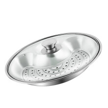 1Pc Dumpling Plate With Saucer Stainless Steel Round Cooling Tray