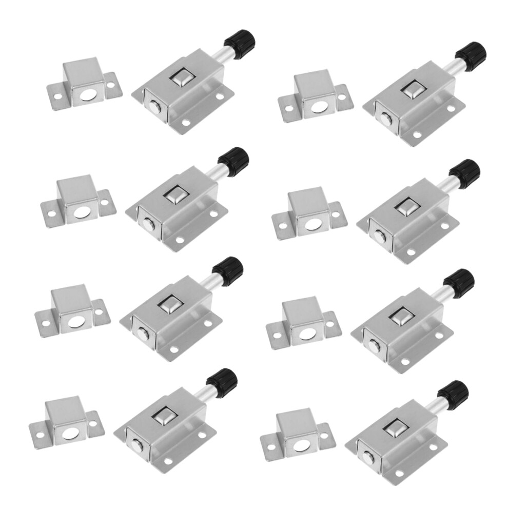 8Pcs Stainless Steel Sliding Door Bolts Durable Double Ended Latch Lock For Internal Doors And Gates Home Security 9354506146528