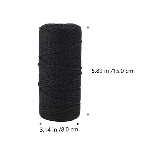 133Pcs Macrame Cord Kit With Natural Beech Wood Beads And Ring 2