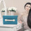 Clothing Storage Boxes With Lids Sky-Blue Fabric 1pack 2