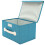 Clothing Storage Boxes With Lids Sky-Blue Fabric 1pack 8