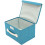 Clothing Storage Boxes With Lids Sky-Blue Fabric 1pack 6