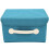 Clothing Storage Boxes With Lids Sky-Blue Fabric 1pack 1