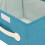 Clothing Storage Boxes With Lids Sky-Blue Fabric 1pack 9