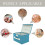Clothing Storage Boxes With Lids Sky-Blue Fabric 1pack 10