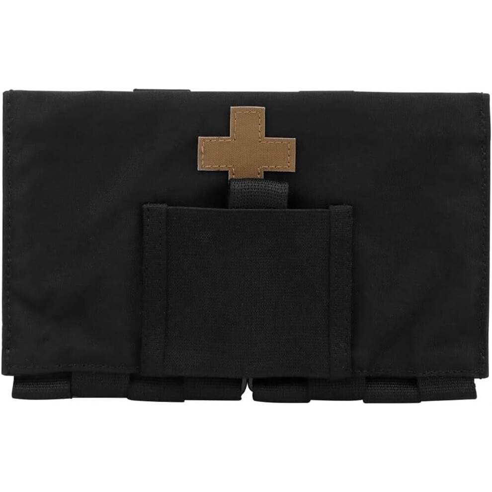 Black Tactical First Aid Kit Pouch Molle Quick Release Medical Kit Medical Organizer Pouch For Tactical Vest