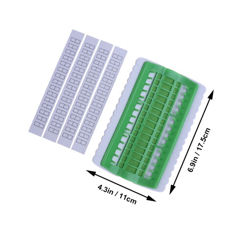 floss organizer cross stitch kit with 30 thread storage positions green 1